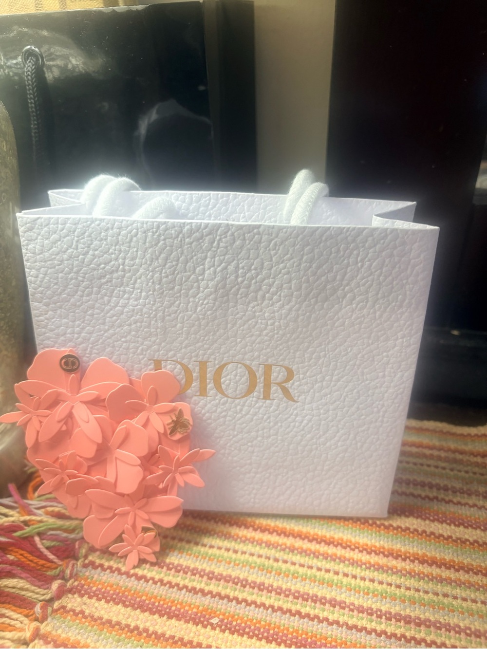 Limited Edition Dior Gift Bag + Charm NWOT